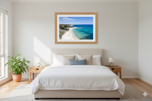 Cottesloe Beach Indiana Tea Rooms Aerial Framed Print