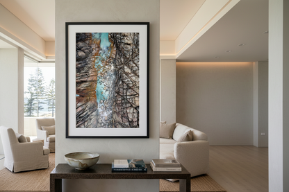 IInjidup Natural Spa Yallingup WA wall art coastal fine art print black frame oak woodmage_a5a53ya5a53ya5a5