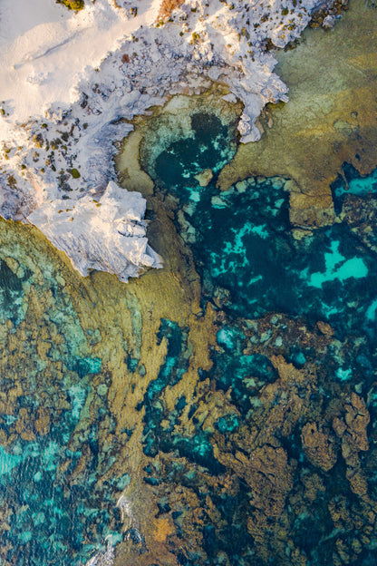 The Basin rottnest island aerial print
