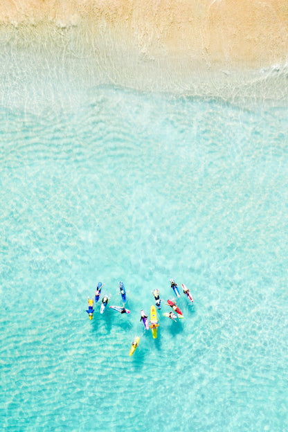 Trigg Beach Surfers Fine Art Print